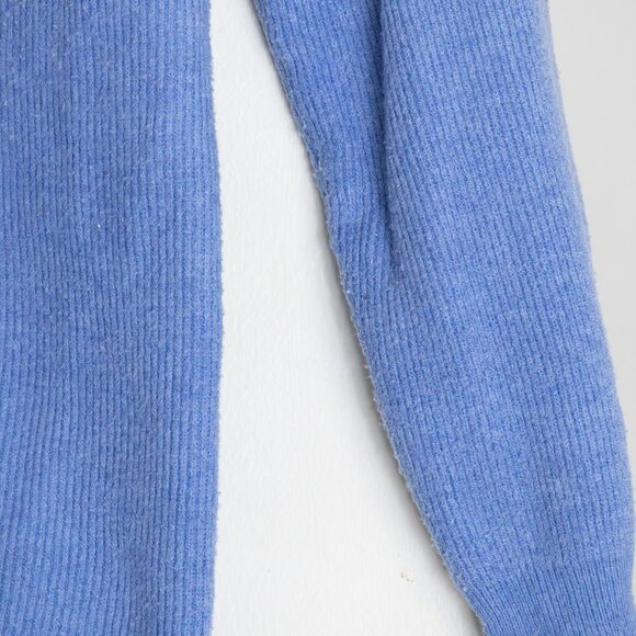 Nine West Ribbed Knit V-Neck Sweater - Blue - Picture 5 of 12